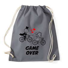 PRINTFASHION Legénybúcsú - GAME OVER - Sportzsák, Tornazsák - Grafitszürke tornazsák