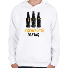 PRINTFASHION Legénybúcsú  - Gyerek kapucnis pulóver - Fehér