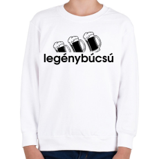 PRINTFASHION Legénybúcsú - Gyerek pulóver - Fehér