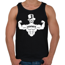 PRINTFASHION Legénybúcsú gyúrósoknak 2 - Férfi atléta - Fekete atléta, trikó