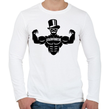 PRINTFASHION Legénybúcsú gyúrósoknak - Férfi hosszú ujjú póló - Fehér férfi póló