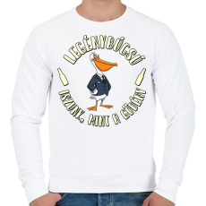 PRINTFASHION Legénybúcsú iszunk mint a gödény - Férfi pulóver - Fehér