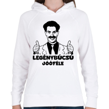 PRINTFASHION Legénybúcsú jóféle - Női kapucnis pulóver - Fehér női pulóver, kardigán