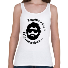 PRINTFASHION Legénybúcsú - Női atléta - Fehér női trikó