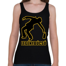 PRINTFASHION Legénybúcsú - Női atléta - Fekete