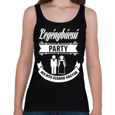 PRINTFASHION Legénybúcsú - Női atléta - Fekete női trikó