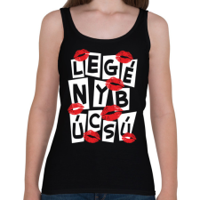 PRINTFASHION Legénybúcsú - Női atléta - Fekete női trikó