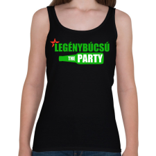 PRINTFASHION Legénybúcsú - Női atléta - Fekete női trikó