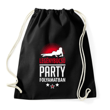 PRINTFASHION Legénybúcsú party folyamatban 2 - Sportzsák, Tornazsák - Fekete tornazsák