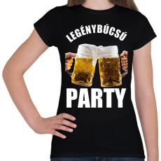 PRINTFASHION LEGÉNYBÚCSÚ PARTY  - Női póló - Fekete