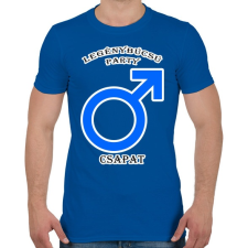 PRINTFASHION Legénybúcsú PCS - Férfi póló - Királykék férfi póló