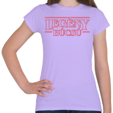 PRINTFASHION Legénybúcsú Stranger Things - Női póló - Viola