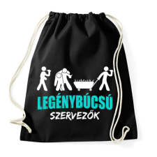 PRINTFASHION Legénybúcsú szervezők - Sportzsák, Tornazsák - Fekete tornazsák