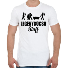 PRINTFASHION Legenybúcsú Team Staff - Férfi póló - Fehér