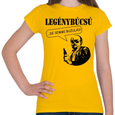 PRINTFASHION Legénybúcsú - torrente - Női póló - Sárga