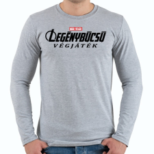 PRINTFASHION Legénybúcsú végjáték - Férfi hosszú ujjú póló - Sport szürke férfi póló