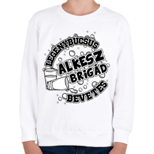 PRINTFASHION LEGÉNYBÚCSÚS ALKESZ BRIGÁD - Gyerek pulóver - Fehér gyerek pulóver, kardigán