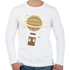 PRINTFASHION Léghajó - Férfi hosszú ujjú póló - Fehér