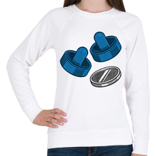 PRINTFASHION Léghoki - Női pulóver - Fehér női pulóver, kardigán