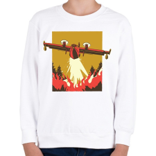 PRINTFASHION Légi oltás - Gyerek pulóver - Fehér gyerek pulóver, kardigán