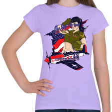 PRINTFASHION Légierő - Női póló - Viola női póló