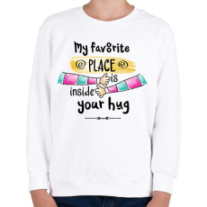 PRINTFASHION Legjobb a karjaidban - Gyerek pulóver - Fehér