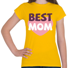 PRINTFASHION Legjobb Anya - Női póló - Sárga női póló