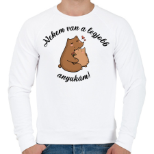 PRINTFASHION Legjobb anyuka - Férfi pulóver - Fehér férfi pulóver, kardigán
