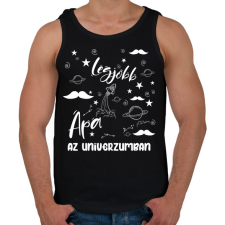 PRINTFASHION Legjobb apa az univerzumban - Férfi atléta - Fekete atléta, trikó