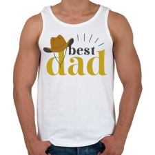 PRINTFASHION Legjobb apa - Férfi atléta - Fehér atléta, trikó