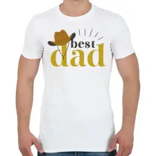 PRINTFASHION Legjobb apa - Férfi póló - Fehér férfi póló
