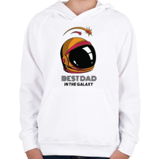 PRINTFASHION Legjobb apa - Gyerek kapucnis pulóver - Fehér gyerek pulóver, kardigán