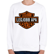 PRINTFASHION Legjobb apa - Gyerek pulóver - Fehér