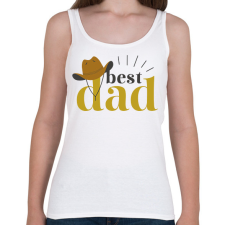 PRINTFASHION Legjobb apa - Női atléta - Fehér női trikó