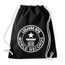 PRINTFASHION legjobb apa világrekord - Sportzsák, Tornazsák - Fekete tornazsák