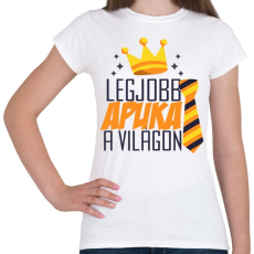 PRINTFASHION Legjobb apuka a világon! - Női póló - Fehér