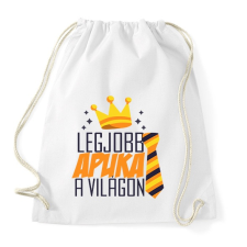 PRINTFASHION Legjobb apuka a világon! - Sportzsák, Tornazsák - Fehér tornazsák