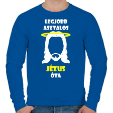 PRINTFASHION Legjobb asztalos - Férfi pulóver - Királykék férfi pulóver, kardigán