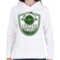 PRINTFASHION Legjobb asztalos - zöld - Női kapucnis pulóver - Fehér