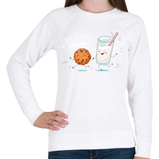 PRINTFASHION Legjobb barátok - Női pulóver - Fehér