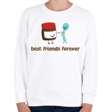 PRINTFASHION Legjobb Barátok Örökké - Gyerek pulóver - Fehér