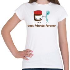 PRINTFASHION Legjobb Barátok Örökké - Női póló - Fehér női póló