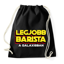 PRINTFASHION LEGJOBB BARISTA A GALAXISBAN - Sportzsák, Tornazsák - Fekete tornazsák