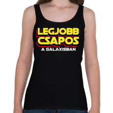 PRINTFASHION LEGJOBB CSAPOS A GALAXISBAN - Női atléta - Fekete