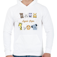 PRINTFASHION Legjobb dajka - Férfi kapucnis pulóver - Fehér