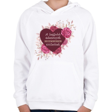 PRINTFASHION Legjobb édesanyák december - Gyerek kapucnis pulóver - Fehér gyerek pulóver, kardigán