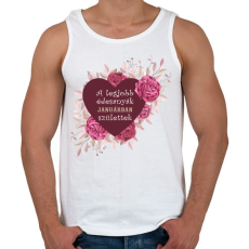 PRINTFASHION Legjobb édesanyák január - Férfi atléta - Fehér