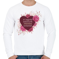 PRINTFASHION Legjobb édesanyák június - Férfi pulóver - Fehér férfi pulóver, kardigán