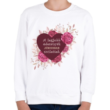 PRINTFASHION Legjobb édesanyák június - Gyerek pulóver - Fehér gyerek pulóver, kardigán