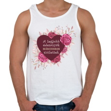 PRINTFASHION Legjobb édesanyák március - Férfi atléta - Fehér